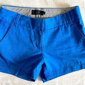 J.Crew Chino Shorts Cobalt Blue